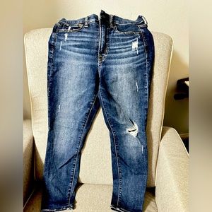 True skinny ankle high rise denim